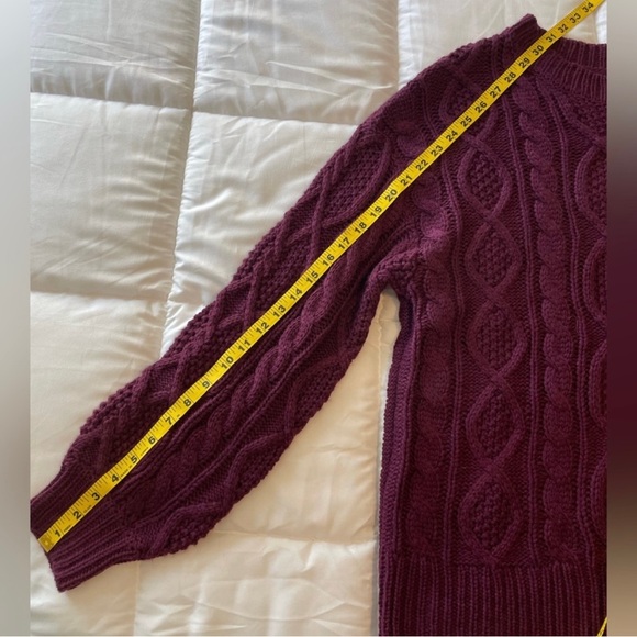 NWT Nasty Gal Cable Knit Crew Neck Sweater SZ S - Picture 4 of 5